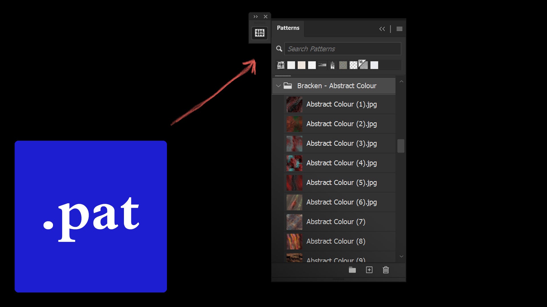 Installing Patterns - Adobe Photoshop